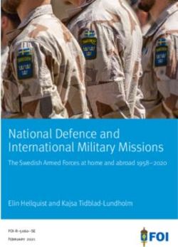 National Defence and International Military Missions - The Swedish ...