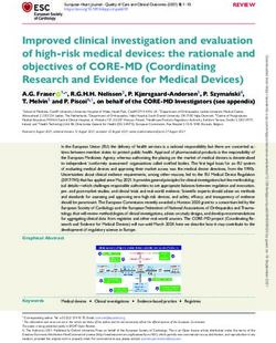 Improved clinical investigation and evaluation of high-risk medical devices: the rationale and objectives of CORE-MD Coordinating Research and ...