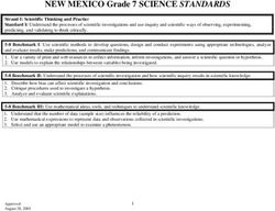 NEW MEXICO Grade 7 SCIENCE STANDARDS
