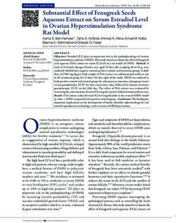 Substantial Effect of Fenugreek Seeds Aqueous Extract on Serum Estradiol Level in Ovarian Hyperstimulation Syndrome Rat Model