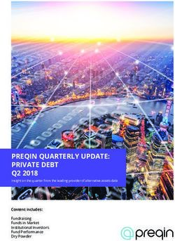 PREQIN QUARTERLY UPDATE: PRIVATE DEBT Q2 2018 - Content includes: Fundraising Funds in Market Institutional Investors Fund Performance Dry Powder