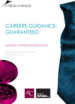 CAREERS GUIDANCE: GUARANTEED - SUMMARY REPORT OF WORKSHOPS
