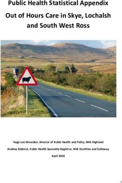 Public Health Statistical Appendix Out of Hours Care in Skye, Lochalsh and South West Ross - Hugo van Woerden, Director of Public Health and ...