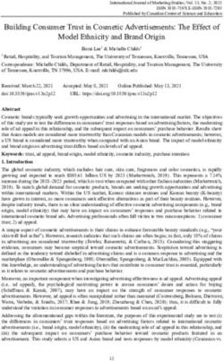 Building Consumer Trust in Cosmetic Advertisements: The Effect of Model Ethnicity and Brand Origin