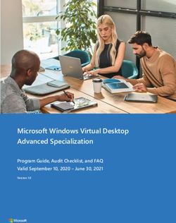 Microsoft Windows Virtual Desktop Advanced Specialization - Program Guide, Audit Checklist, and FAQ Valid September 10, 2020 - June 30, 2021