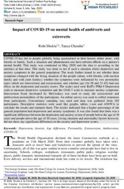 Impact of COVID-19 on mental health of ambiverts and extroverts