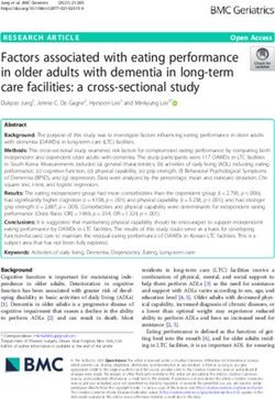Factors associated with eating performance in older adults with dementia in long-term care facilities: a cross-sectional study - BMC Geriatrics