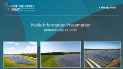 Public Information Presentation - Updated: July 15, 2020 - Fox Squirrel Solar