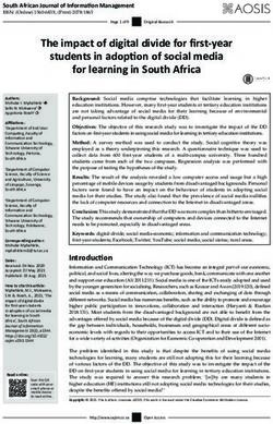The impact of digital divide for first-year students in adoption of social media for learning in South Africa