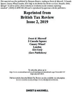 Reprinted from British Tax Review Issue 2, 2019 - ZEW
