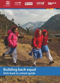 Building back equal Girls back to school guide - Unicef