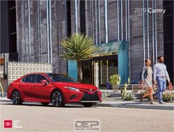 2019 Camry - Dealer E Process