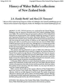 History of Walter Buller's collections of New Zealand birds