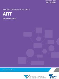 ART STUDY DESIGN Victorian Certificate of Education - www.vcaa.vic.edu.au