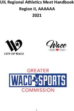 UIL Regional Athletics Meet Handbook Region II, AAAAAA 2021