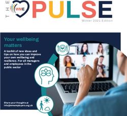 PULSE Your wellbeing matters - A toolkit of new ideas and tips on how you can improve your own wellbeing and resilience. For all managers and ...