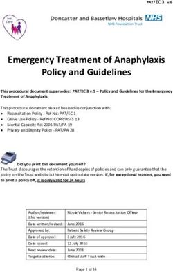 Emergency Treatment Of Anaphylaxis Policy And Guidelines - Bassetlaw ...