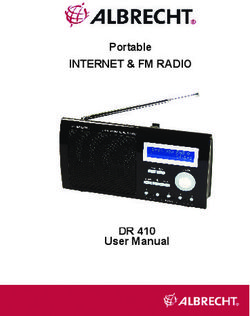 INTERNET & FM RADIO DR 410 - Portable - User Manual