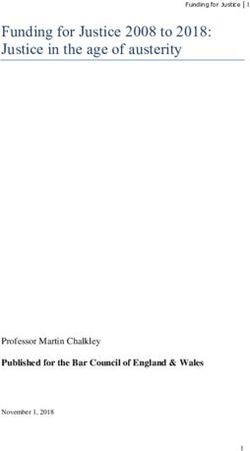 Funding for Justice 2008 to 2018: Justice in the age of austerity - Professor Martin Chalkley - The Bar Council