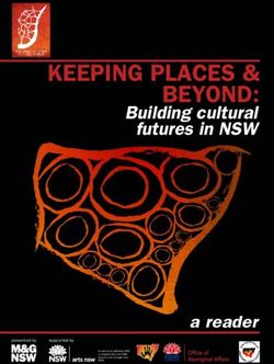 KEEPING PLACES & BEYOND: Building cultural futures in NSW - a reader - Museums and Galleries NSW