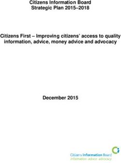 Citizens Information Board Strategic Plan 2015-2018 Citizens First - Improving citizens' access to quality information, advice, money advice and ...