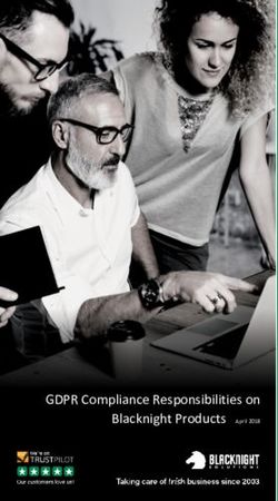 GDPR Compliance Responsibilities on - Blacknight Products April 2018