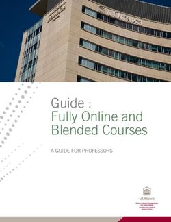 Guide : Fully Online and Blended Courses - A GUIDE FOR PROFESSORS - uOttawa