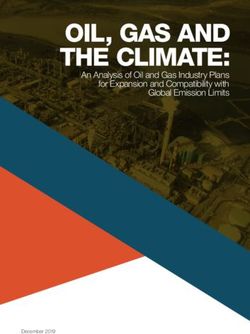 OIL, GAS AND THE CLIMATE: An Analysis of Oil and Gas Industry Plans for Expansion and Compatibility with Global Emission Limits