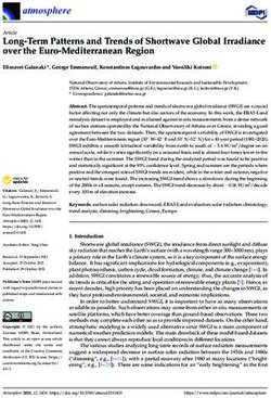 Long-Term Patterns and Trends of Shortwave Global Irradiance over the Euro-Mediterranean Region - MDPI
