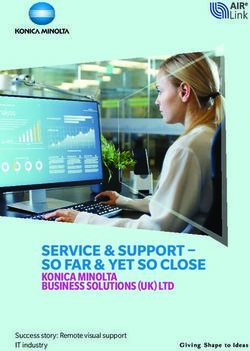 SERVICE & SUPPORT - SO FAR & YET SO CLOSE - KONICA MINOLTA BUSINESS SOLUTIONS (UK) LTD - AIRe Link