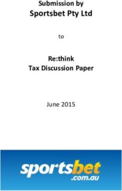 Sportsbet Pty Ltd Submission by Re:think Tax Discussion Paper - June 2015 - Treasury.gov.au