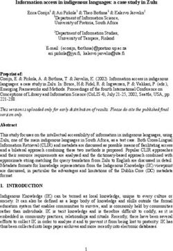 Information access in indigenous languages: a case study in Zulu