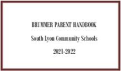 BRUMMER PARENT HANDBOOK - 2021-2022 South Lyon Community Schools - South Lyon Community ...