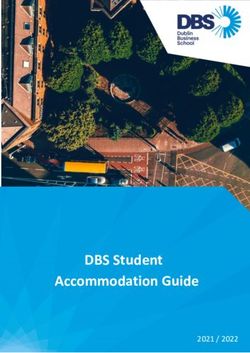 DBS Student Accommodation Guide 2021 / 2022