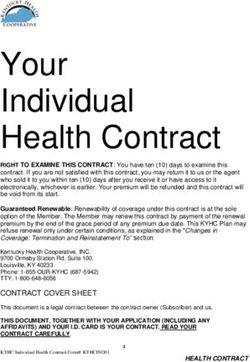 Your Individual Health Contract