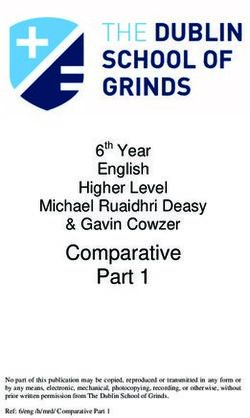 Comparative 6th Year English Higher Level Michael Ruaidhri Deasy & Gavin Cowzer - The Dublin School of Grinds