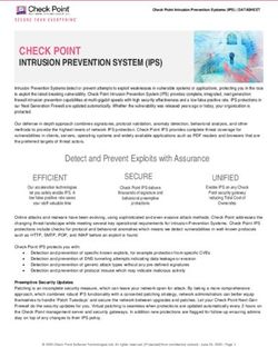 CHECK POINT INTRUSION PREVENTION SYSTEM (IPS) - Check Point Software