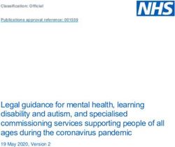 Legal guidance for mental health, learning disability and autism, and specialised commissioning services supporting people of all ages during the ...