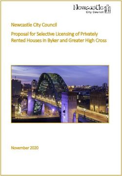 Newcastle City Council Proposal for Selective Licensing of Privately Rented Houses in Byker and Greater High Cross - November 2020