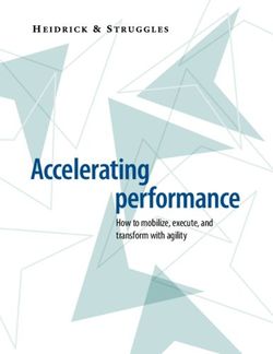 Accelerating performance - How to mobilize, execute, and transform with agility - Heidrick ...