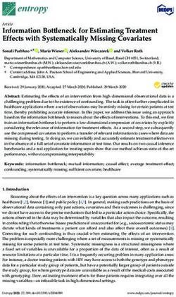 Information Bottleneck for Estimating Treatment Effects with Systematically Missing Covariates - MDPI