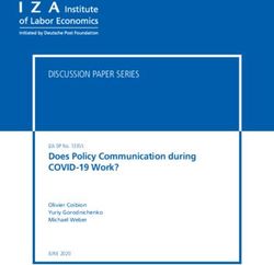 Does Policy Communication during COVID-19 Work? - IZA DP No. 13355 JUNE 2020 Olivier Coibion Yuriy Gorodnichenko Michael Weber - IZA ...