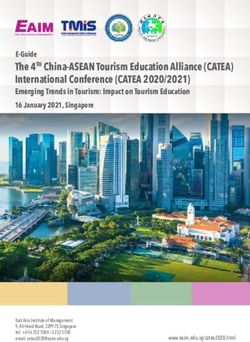 The 4TH China-ASEAN Tourism Education Alliance (CATEA) International Conference (CATEA 2020/2021) - East Asia Institute of Management