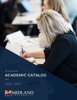 ACADEMIC CATALOG Graduate 2020 2021 - Midland University