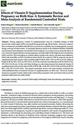 Effects of Vitamin D Supplementation During Pregnancy on Birth Size: A Systematic Review and Meta-Analysis of Randomized Controlled Trials - MDPI