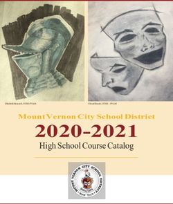 2020-2021 High School Course Catalog - Mount Vernon City School District