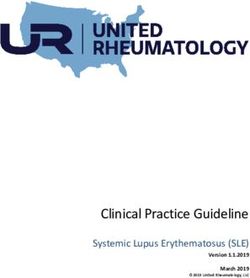 Clinical Practice Guideline - Systemic Lupus Erythematosus (SLE) - United Rheumatology
