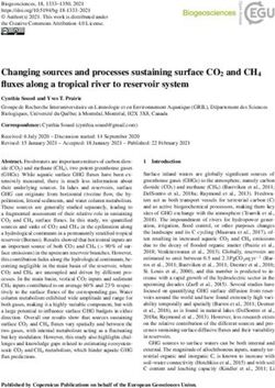 Changing sources and processes sustaining surface CO2 and CH4 fluxes along a tropical river to reservoir system - Biogeosciences