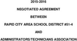 NEGOTIATED AGREEMENT BETWEEN RAPID CITY AREA SCHOOL DISTRICT #51-4 - AND ADMINISTRATORS/TECHNICIANS ASSOCIATION 2015-2016