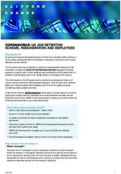 CORONAVIRUS: UK JOB RETENTION SCHEME, REMUNERATION AND EMPLOYEES
